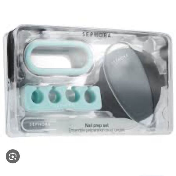 Sephora 8 piece nail prep kit with glass file, glass pedi file, toe separators + - Picture 1 of 4